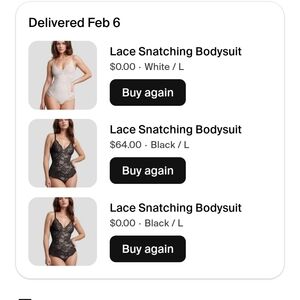 3 Revenge Lace Bodysuits brand new